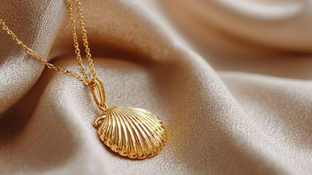 Comment porter un collier coquillage doré pour un look élégant ?