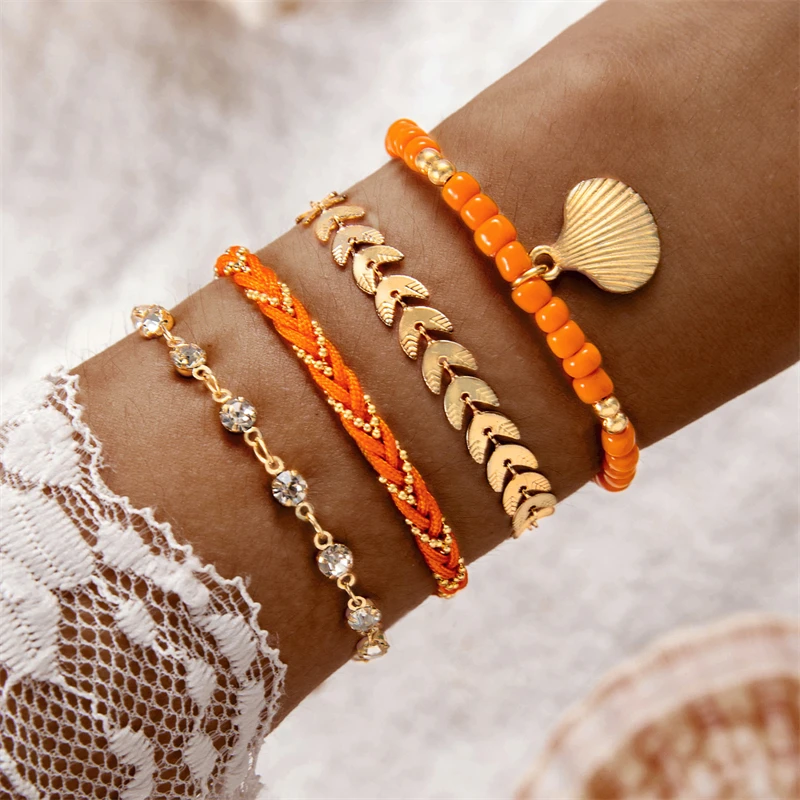 Bracelets coquillage femme bohème été plage Bracelets coquillage femme bohème été plage – Image 5