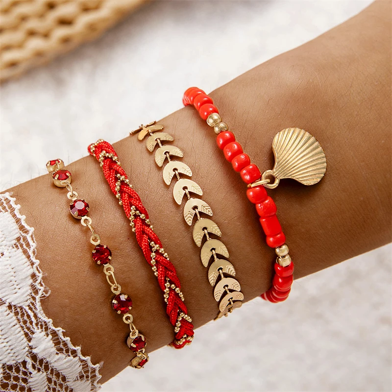 Bracelets coquillage femme bohème été plage Bracelets coquillage femme bohème été plage – Image 4